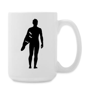 Surfing - Large Mug 440 ml - white - Right