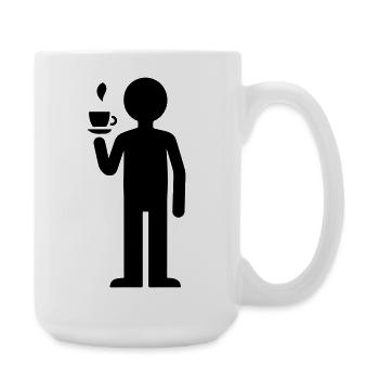 Drink coffee - Large Mug 440 ml - white - Right