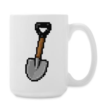 Pixel Shovel - Large Mug 440 ml - white - Right