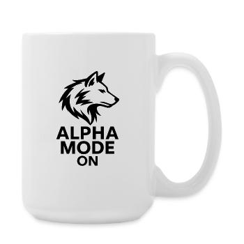 Alpha Mode On - Large Mug 440 ml - white - Right