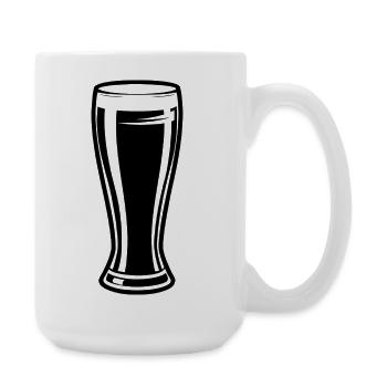 Tall Beer Glass - Große Tasse 440 ml - Weiß - Rechts