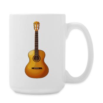 Guitariste - Grande tasse 440 ml - blanc - Droite