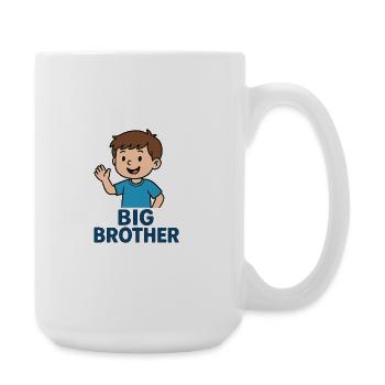 T-shirt Wave de Big Brother Cartoon - Grande tasse 440 ml - blanc - Droite
