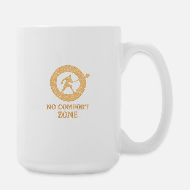 Glyphe de la zone de confort pas - Grande tasse 440 ml - blanc