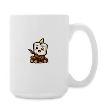 Des guimauves câlines près du feu de camp - Grande tasse 440 ml - blanc - Droite
