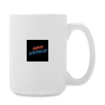 HAPPY BIRTHDAY. HAPPY BIRTHDAY. ANNIVERSARY. - Large Mug 440 ml - white - Right