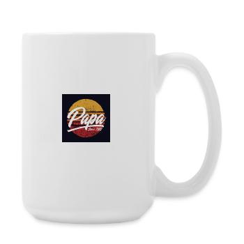 Papa seit 1981 Vintage-Retro-Vatertagsgeschenk - Große Tasse 440 ml - Weiß - Rechts