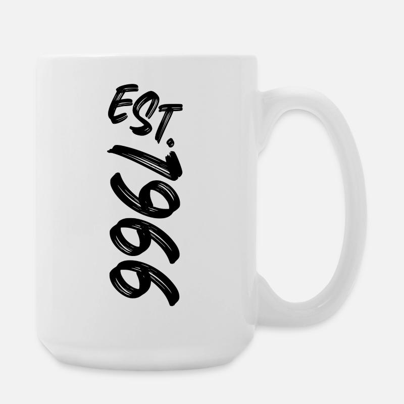 Est. 1966 - Established 1966 - Geburtstag Geschenk - Große Tasse 440 ml - Weiß