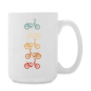 BMX Bike Graphic dans le style vintage - Grande tasse 440 ml - blanc - Droite