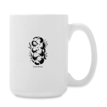 Hefezopf Frohe Ostern – schwarz-weiß - Große Tasse 440 ml - Weiß - Rechts