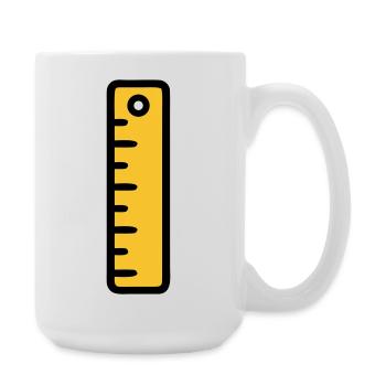 Scale Ruler Tool Office - Large Mug 440 ml - white - Right