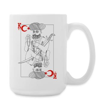 Turkiye Minmalist Sword King Tarot - Large Mug 440 ml - white - Right