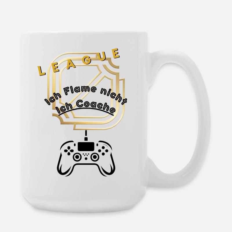 Ich flame nicht ich Coache - Große Tasse 440 ml - Weiß