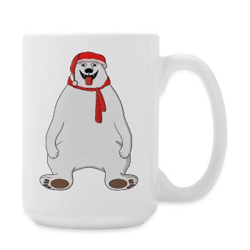 Eisbär - Große Tasse 440 ml - Weiß - Rechts