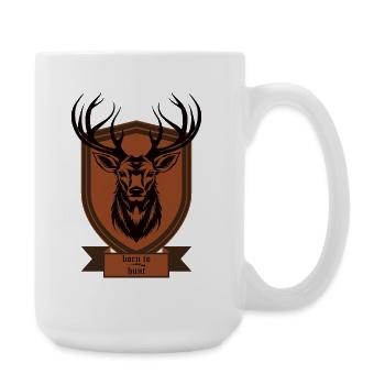 Hirschjäger - Große Tasse 440 ml - Weiß - Rechts
