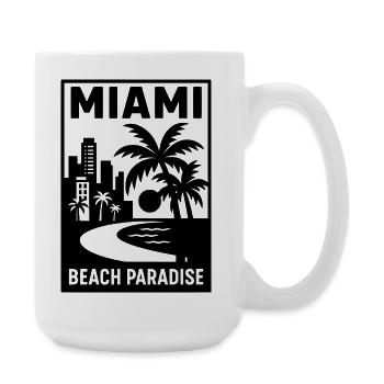miami florida USA - Große Tasse 440 ml - Weiß - Rechts