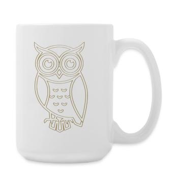Golden Owl - Large Mug 440 ml - white - Right