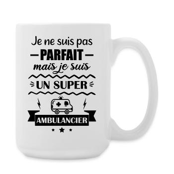 Super Emergency Ambulance - Large Mug 440 ml - white - Right