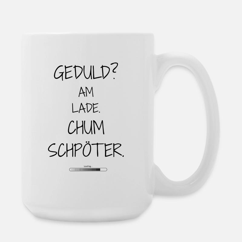 Statement design – irony meets everyday life - Large Mug 440 ml - white