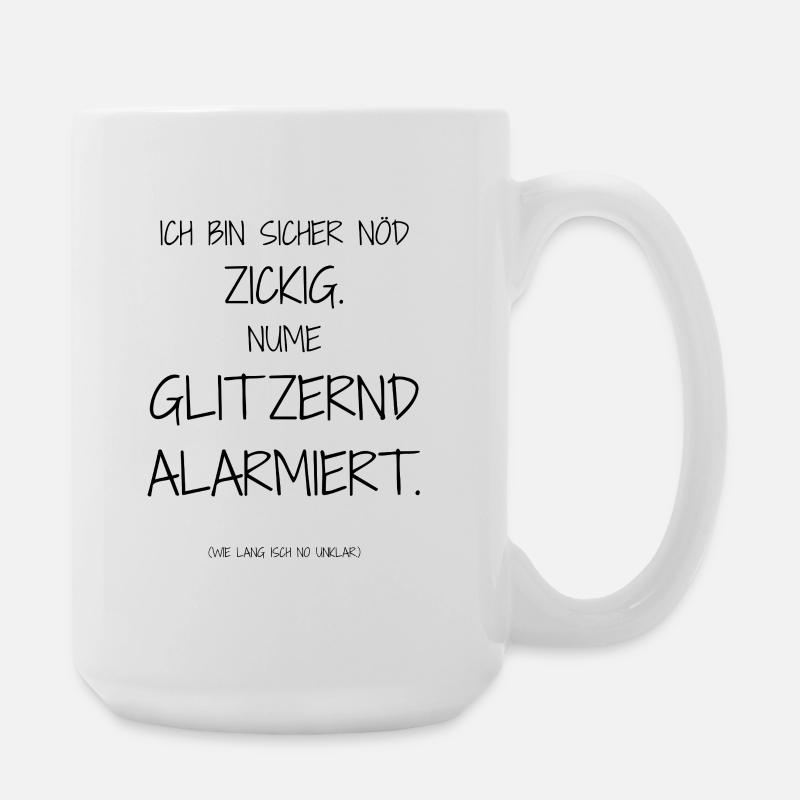 Statement-Design – Ironie trifft Alltag - Große Tasse 440 ml - Weiß