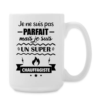 Not perfect but great heating engineer - Large Mug 440 ml - white - Right