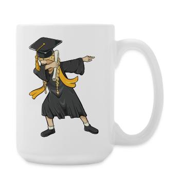 Dabbing White Girl Graduation Class 2026 Grad Gift - Large Mug 440 ml - white - Right