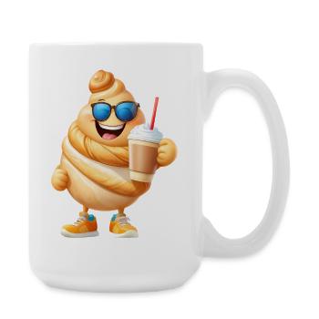 Croissant with coffee - Large Mug 440 ml - white - Right