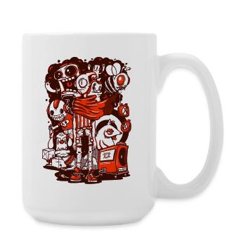 Die Chaos-Crew - Große Tasse 440 ml - Weiß - Rechts