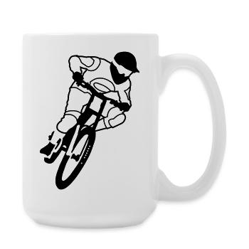 Biker - Große Tasse 440 ml - Weiß - Rechts
