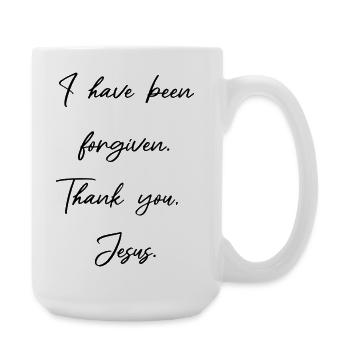 Je suis pardonné - Jésus-Christ a payé - Grande tasse 440 ml - blanc - Droite