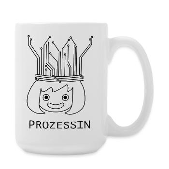 Process with Tech Crown - Large Mug 440 ml - white - Right