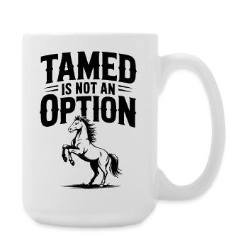 Tamed Is Not an Option - Large Mug 440 ml - white - Right