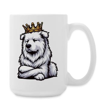 Chiens bergers blancs bergers - Grande tasse 440 ml - blanc - Droite