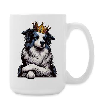 Border Collie Propriétaire Collie Amant de Collie - Grande tasse 440 ml - blanc - Droite