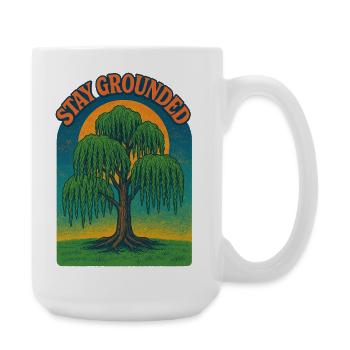 Stay Grounded Willow Sunset - Große Tasse 440 ml - Weiß - Rechts