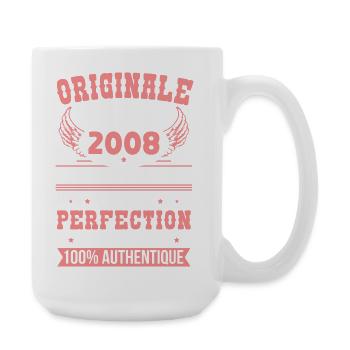 2008 – Einzigartiges Exemplar – Premiumqualität - Große Tasse 440 ml - Weiß - Rechts