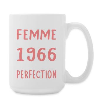 Born in 1966 – Coming close to perfection - Large Mug 440 ml - white - Right