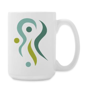 yoga_design_2 - Grande tasse 440 ml - blanc - Droite