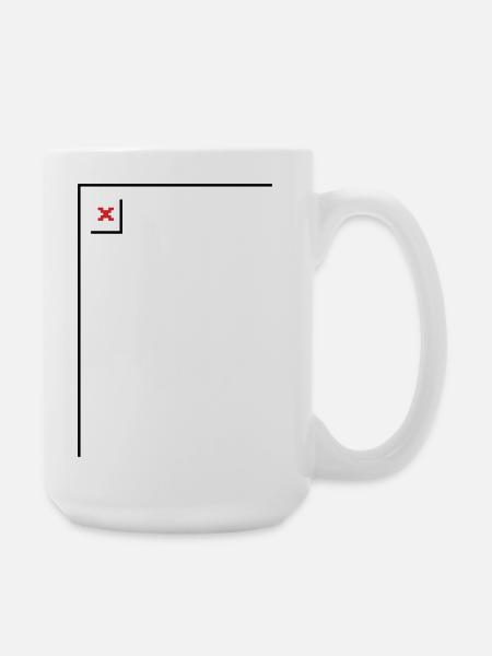 Missing Image – File Not Found Portrait - Large Mug 440 ml - white