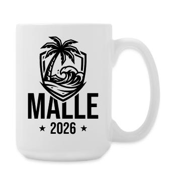 Malle 2026 Palmen Strand - Große Tasse 440 ml - Weiß - Rechts