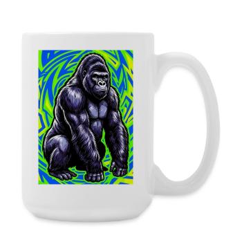 gorilla - Large Mug 440 ml - white - Right