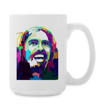 The Days Of Rock And Roll Pop Art - Large Mug 440 ml - white - Right