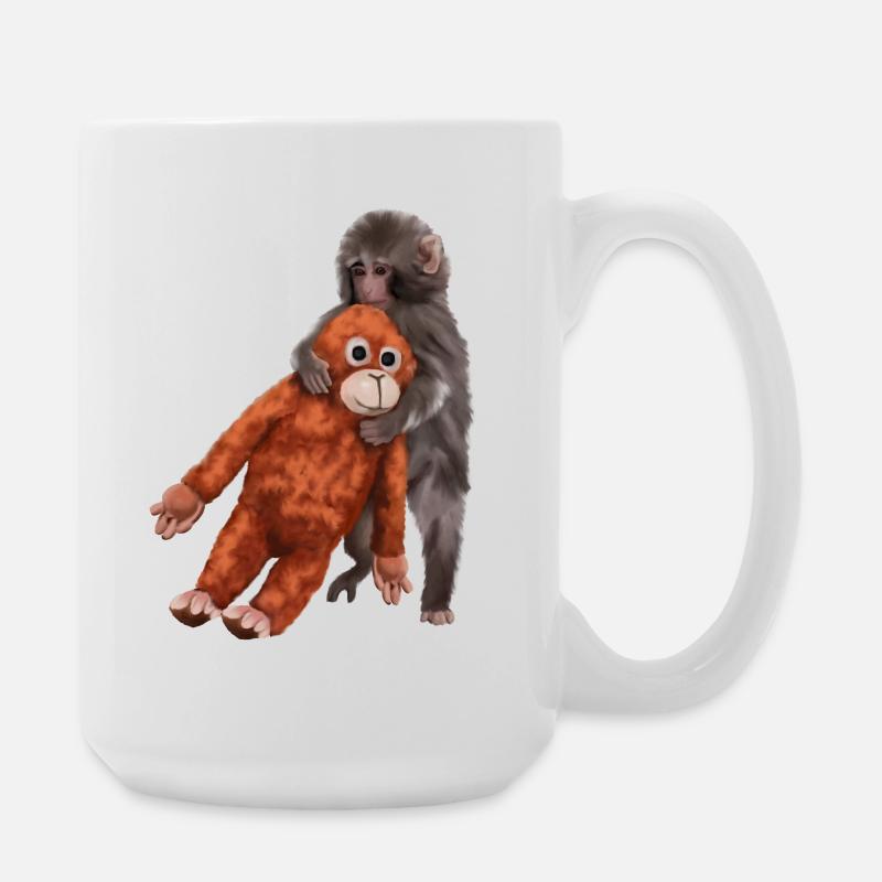 Punch Punch-Kun - Äffchen - Große Tasse 440 ml - Weiß
