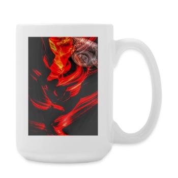 Broken camera part4 - Large Mug 440 ml - white - Right