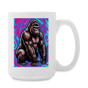 gorilla - Large Mug 440 ml - white - Right