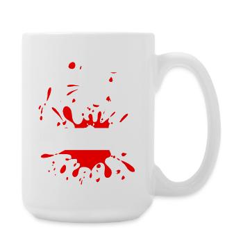 Mud Run Man – Custom Splash Runner - Large Mug 440 ml - white - Right