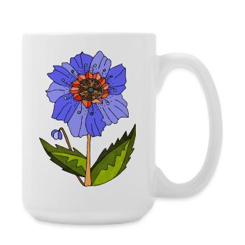 Blume - Große Tasse 440 ml - Weiß - Rechts