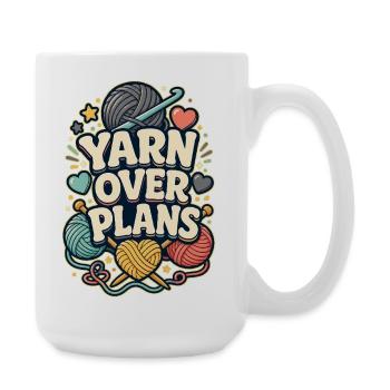 FIL PLUTÔT QUE PLANS - Grande tasse 440 ml - blanc - Droite
