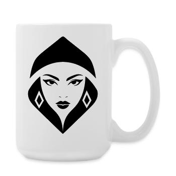 Cobra Queen – kraftvoll, weiblich und gebieterisch - Große Tasse 440 ml - Weiß - Rechts