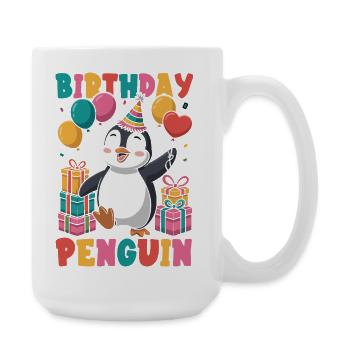 Pingouin mignon - Cadeau pour l’amoureux des manchots - Grande tasse 440 ml - blanc - Droite